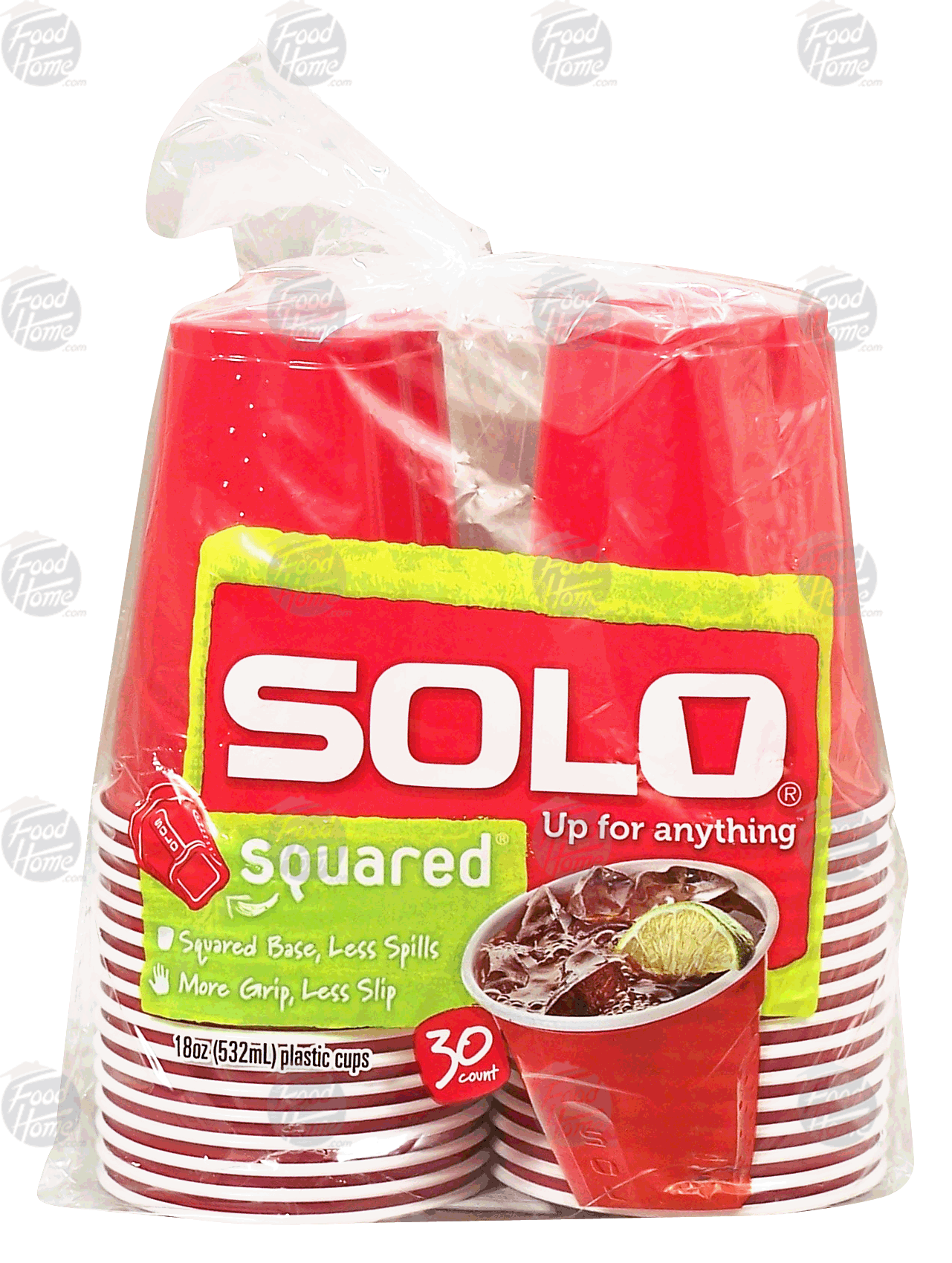 Solo Squared plastic cups, 18-oz Full-Size Picture